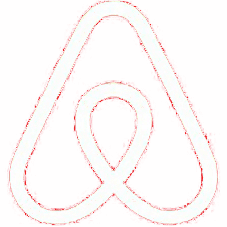 airbnb white logo crop